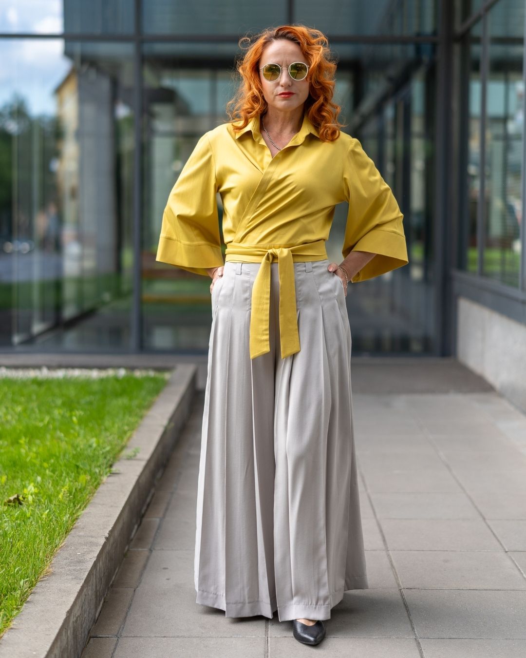 JENNY - MAXI skladané tencelové sukňovice "sand" - Image 7