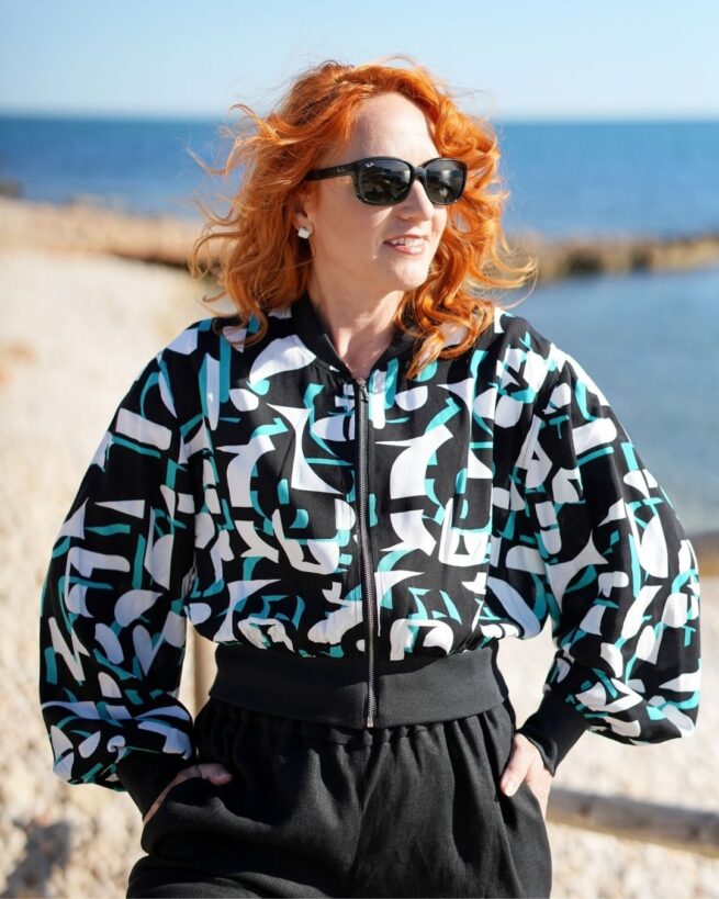 BARBORA - bombera z viskózy  "RôZNE VZORY" - Image 40