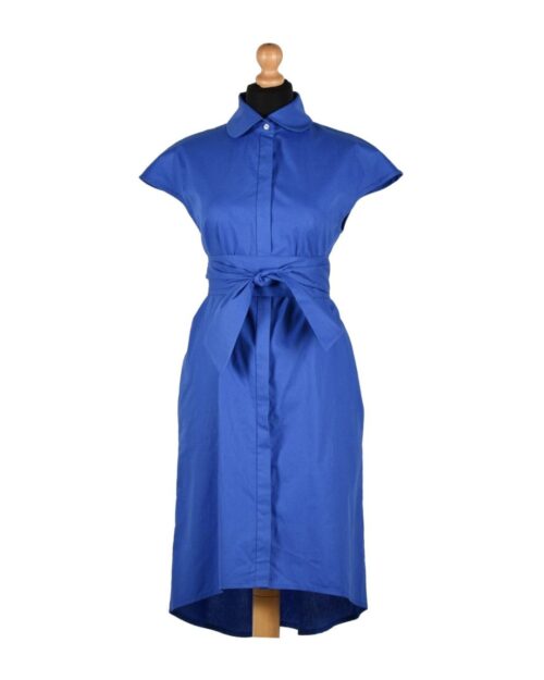 COLETTE - elegantné letné košeľové šaty "modré"