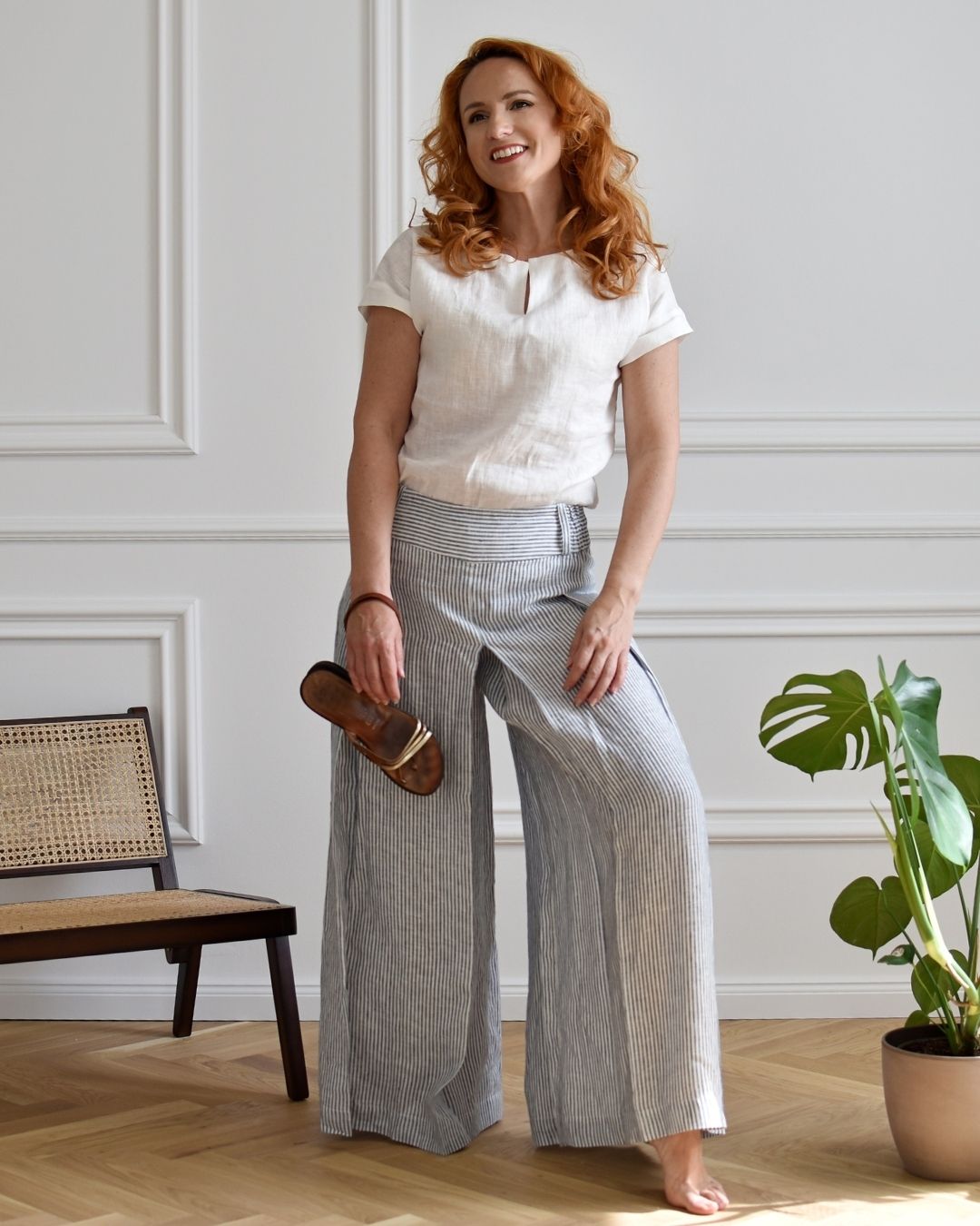 RENNY - ľanové skladané sukňovice "SOFT - RôZNE FARBY" - Image 7