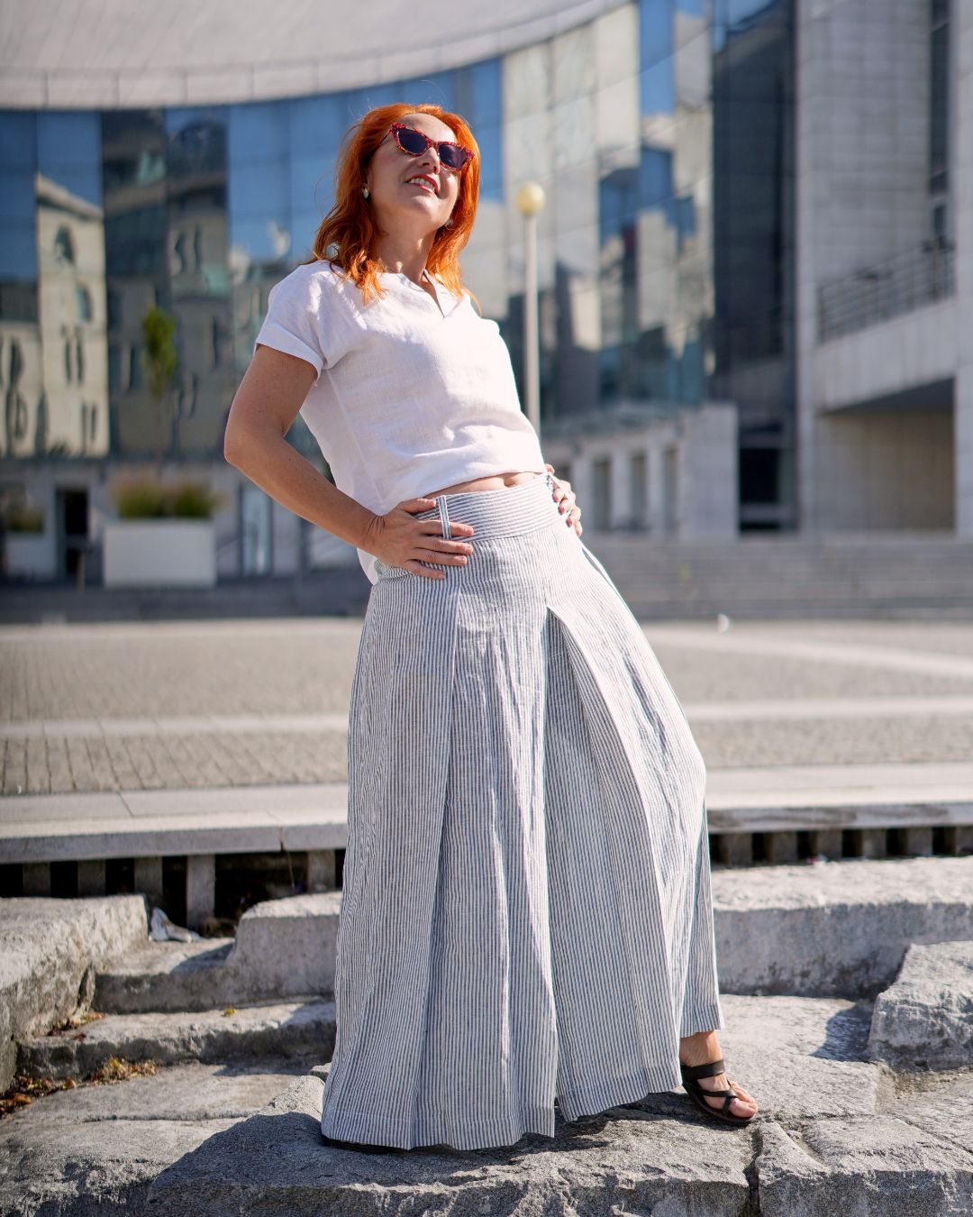 RENNY - ľanové skladané sukňovice "SOFT - RôZNE FARBY" - Image 29