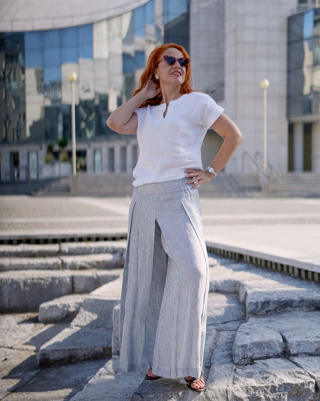 RENNY - ľanové skladané sukňovice "SOFT - RôZNE FARBY" - Image 31