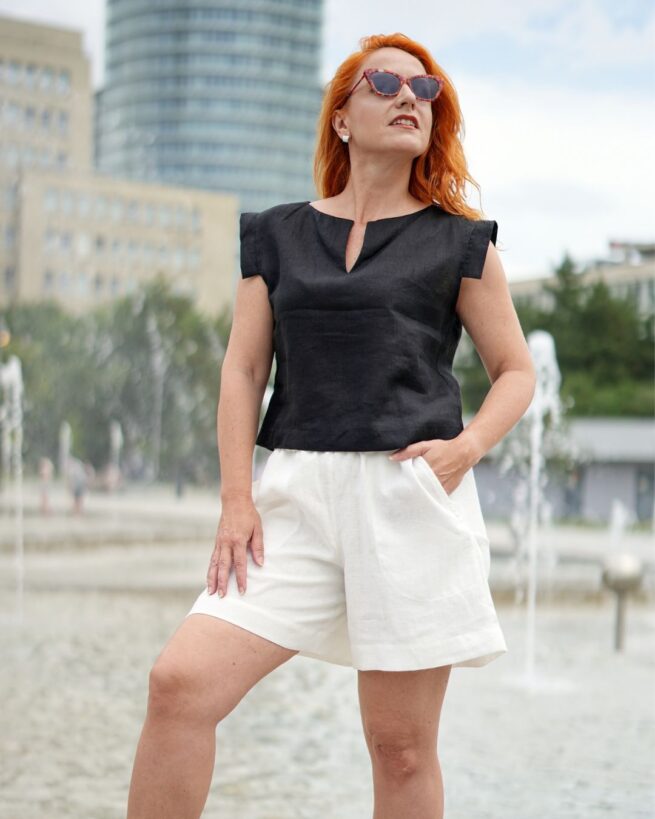 LENNY - ľanové šortky "RôZNE FARBY" - Image 6