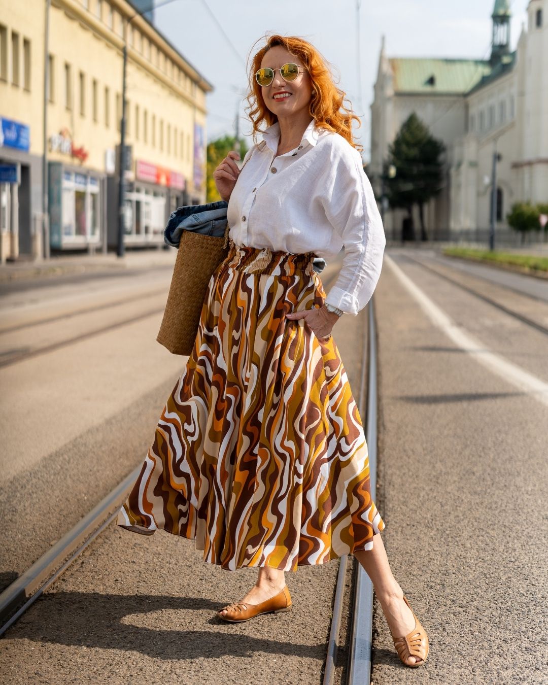 ANASTACIA - viskózová sukňa "brown vibe" - Image 10