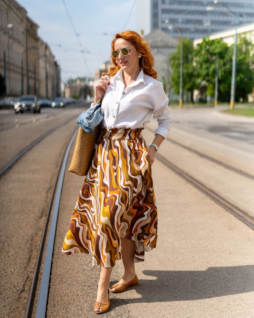 ANASTACIA - viskózová sukňa "brown vibe" - Image 8