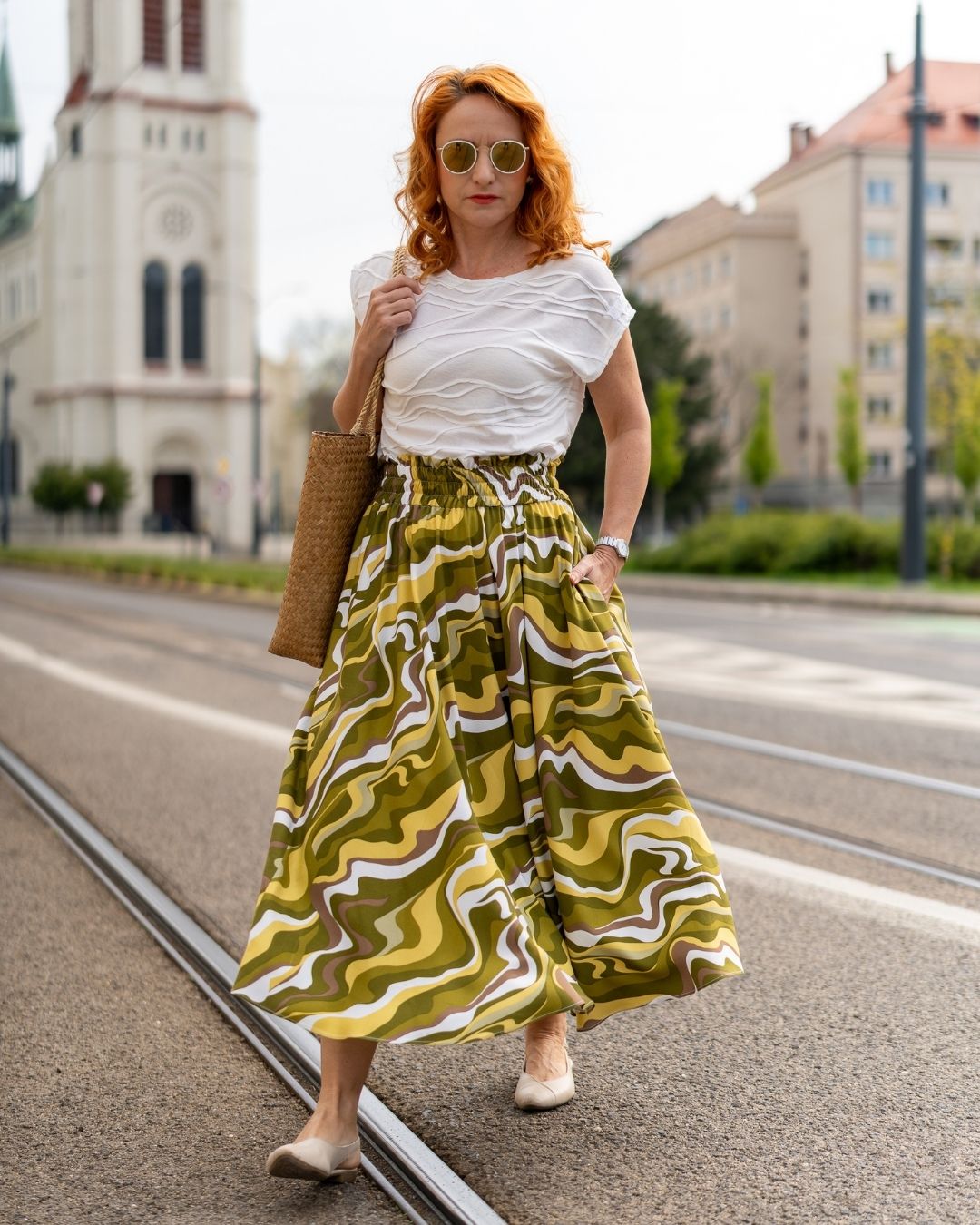 ANASTACIA - viskózová sukňa "green vibe" - Image 5