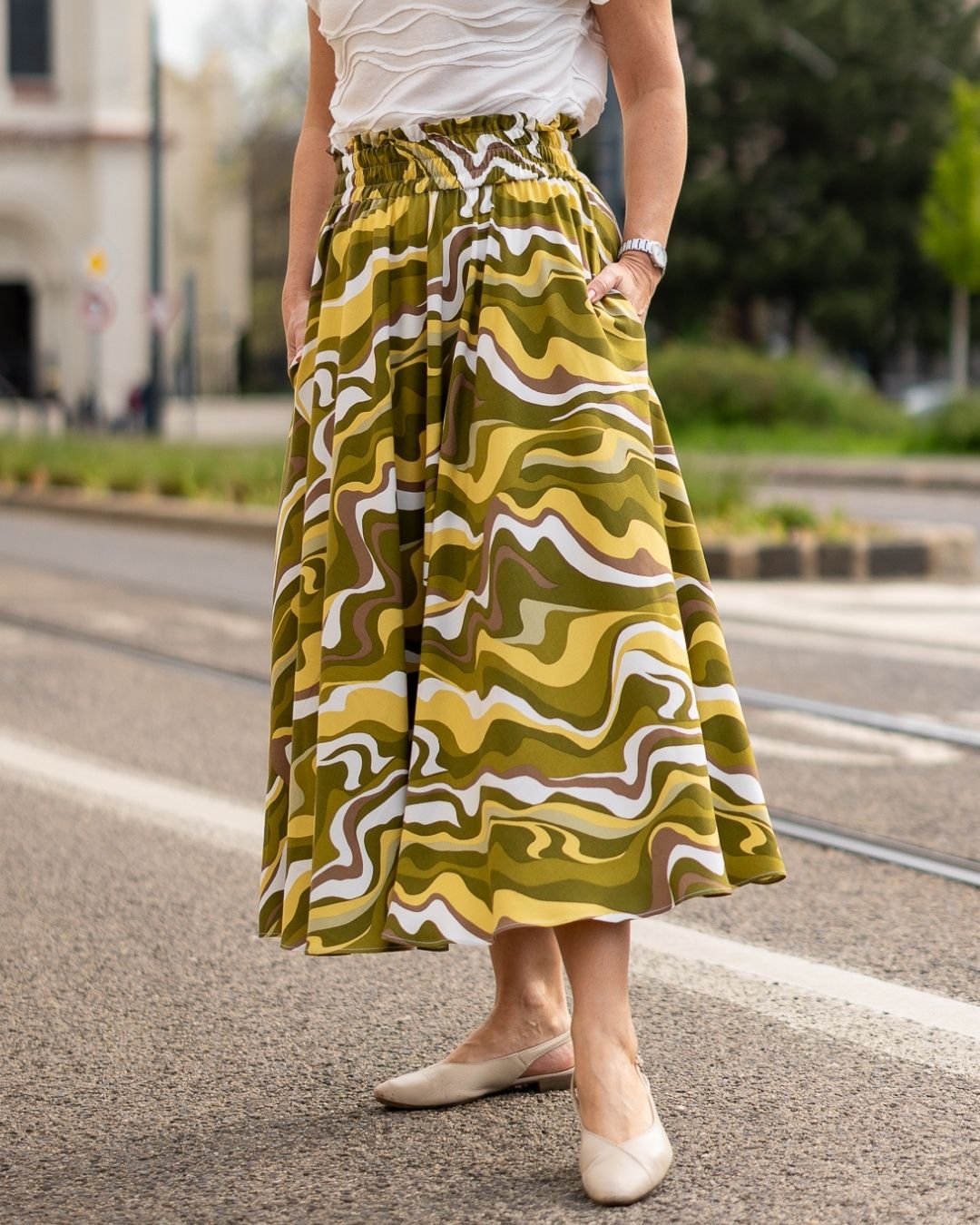 ANASTACIA - viskózová sukňa "green vibe" - Image 3