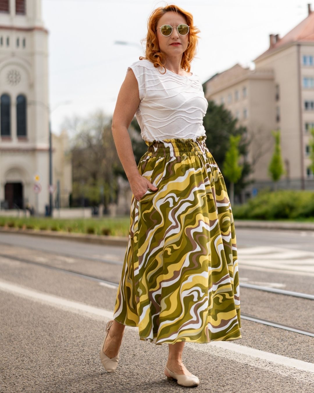 ANASTACIA - viskózová sukňa "green vibe" - Image 2