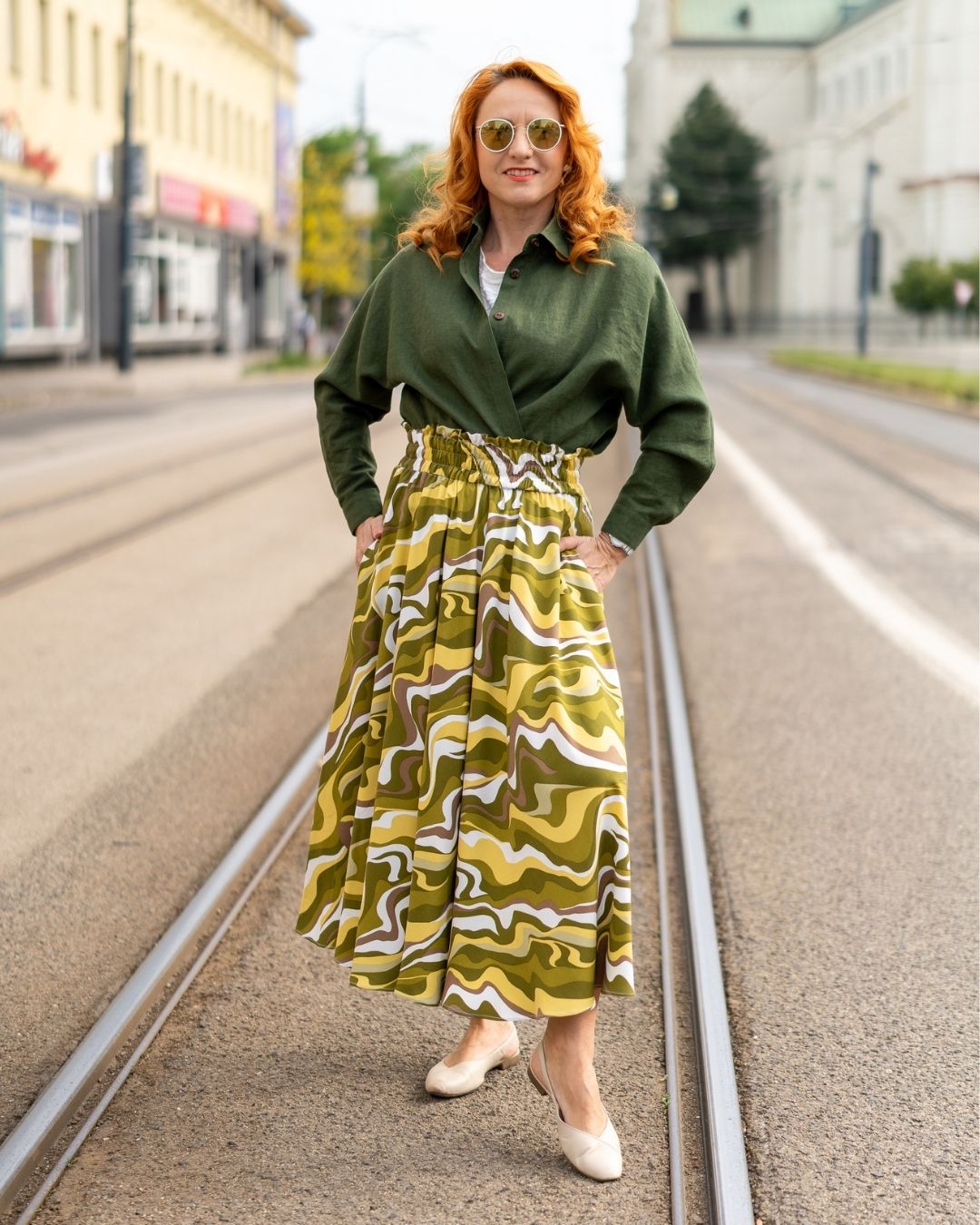 ANASTACIA - viskózová sukňa "green vibe" - Image 6