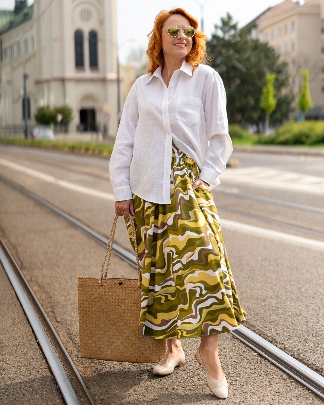 ANASTACIA - viskózová sukňa "green vibe" - Image 7