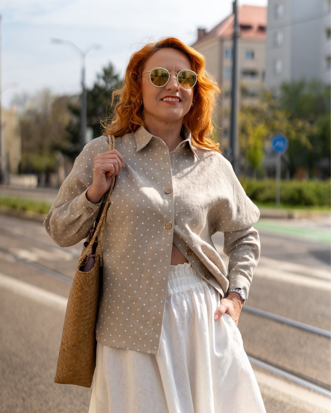 COLEEN - elegantná košeľa z ľanu "RôZNE FARBY" - Image 19