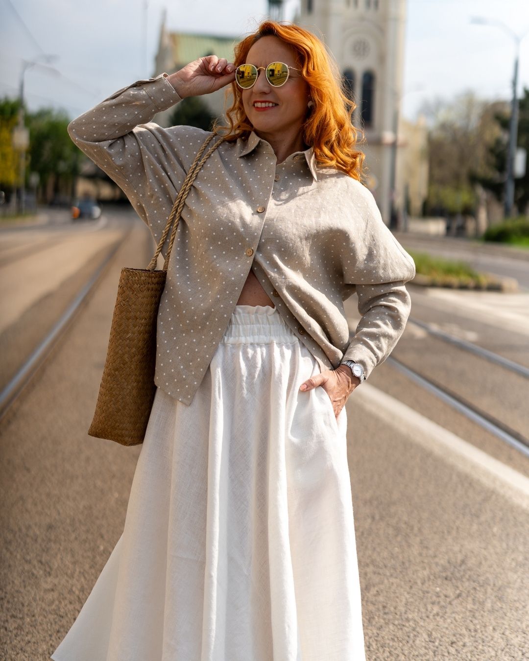 COLEEN - elegantná košeľa z ľanu "RôZNE FARBY" - Image 18
