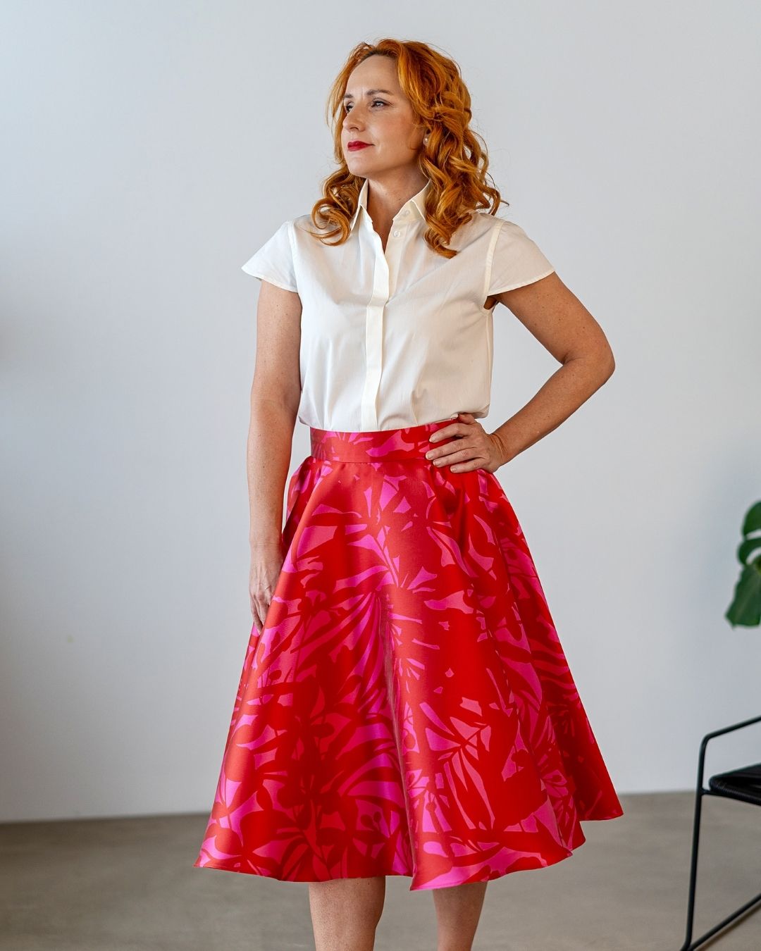 FELICITY - exkluzívna sukňa "red&fuchsia" - Image 11