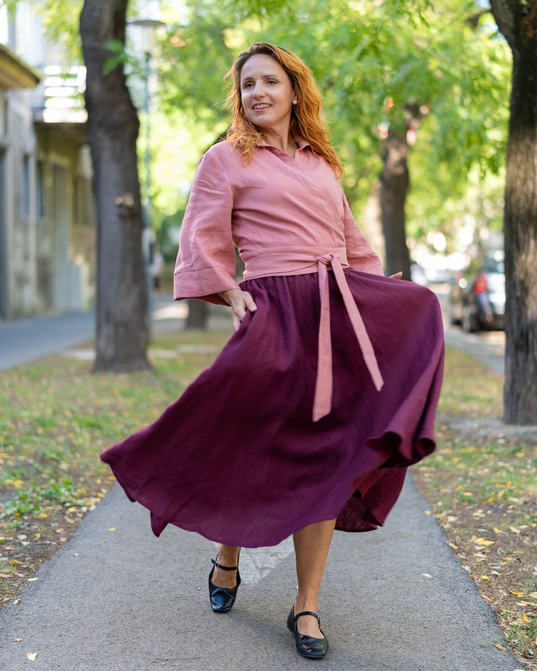 LANA - ľanová sukňa "RôZNE FARBY" - Image 24