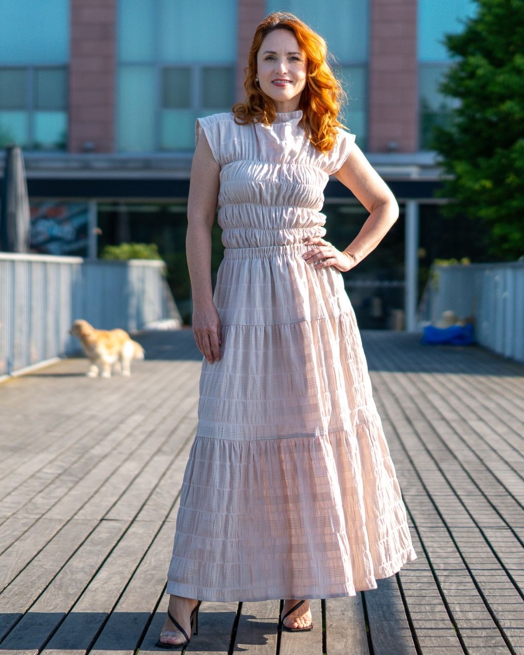 JULIA - letná maxi sukňa "sand" - Image 10