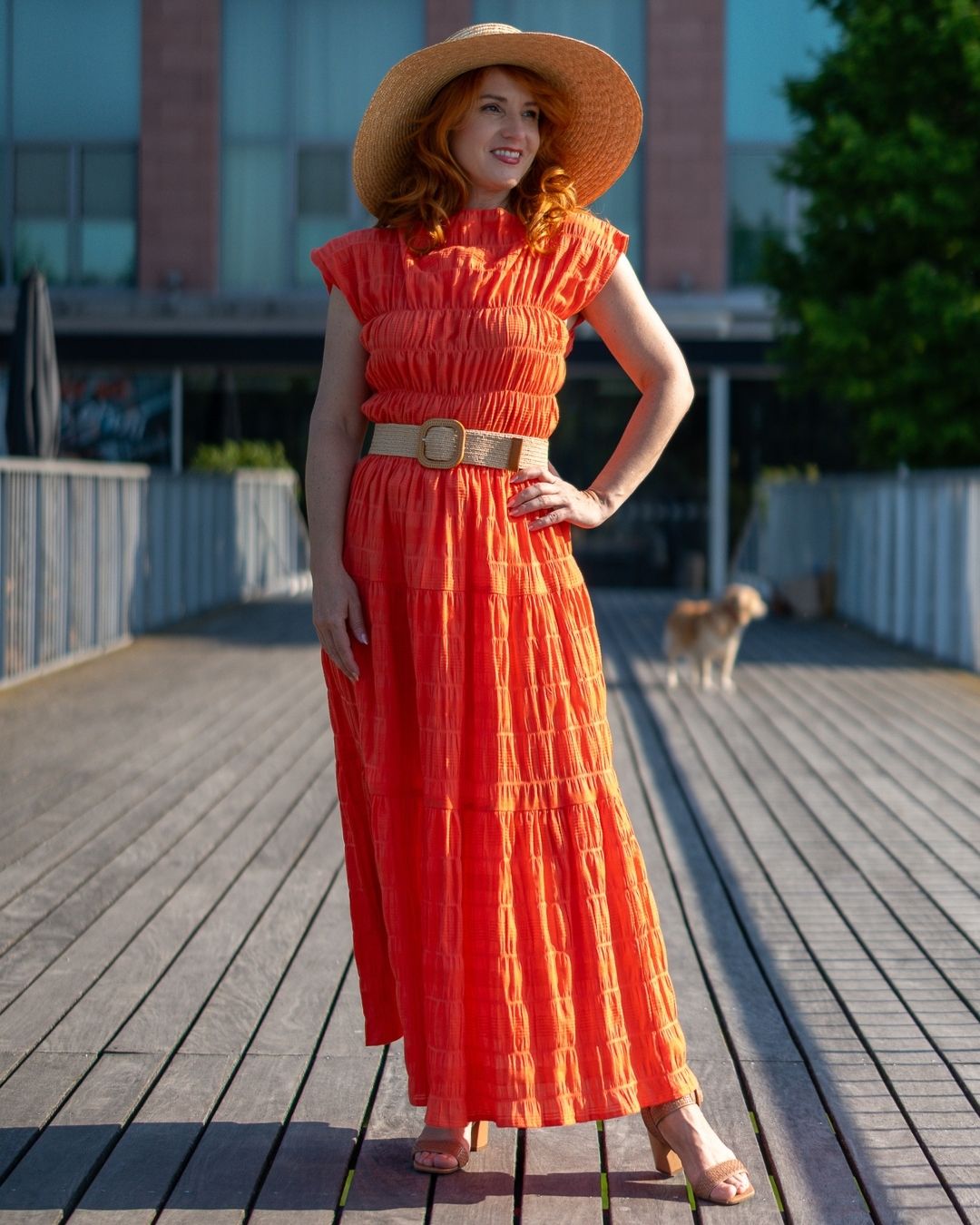 JULIA - letná maxi sukňa "coral" - Image 13