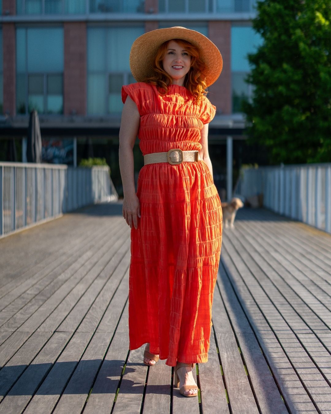 JULIA - letná maxi sukňa "coral" - Image 14