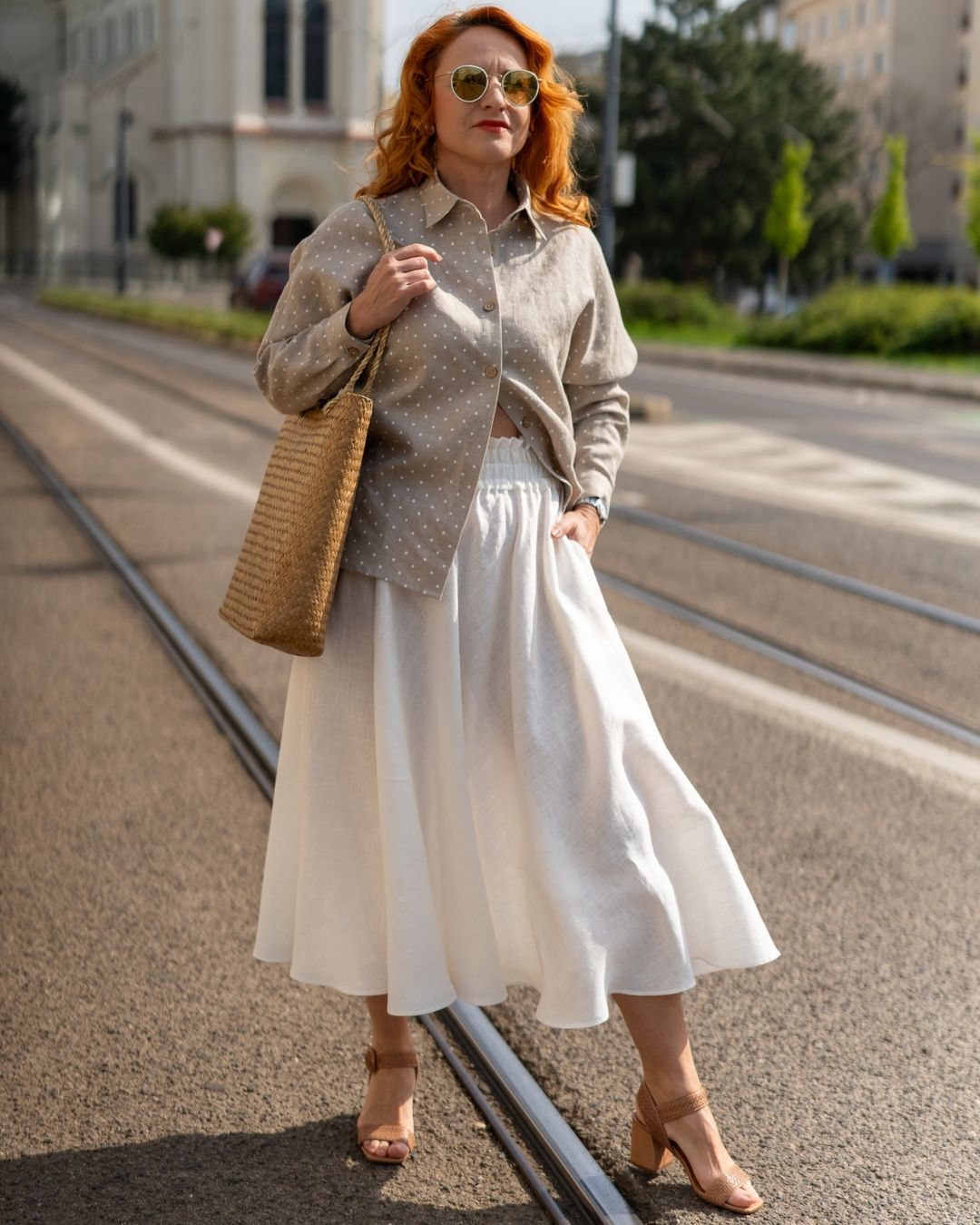 LANA - ľanová sukňa "RôZNE FARBY" - Image 3