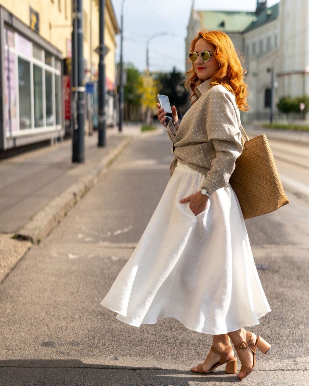 LANA - ľanová sukňa "RôZNE FARBY" - Image 6